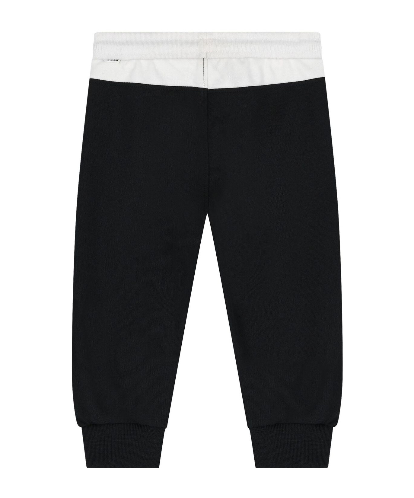 Hugo Boss Logo-print Cotton-blend Tracksuit In Black