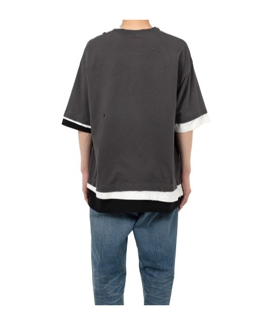 Miharayasuhiro Maison Mihara Yasuhiro Round Neck T-shirt In Gray
