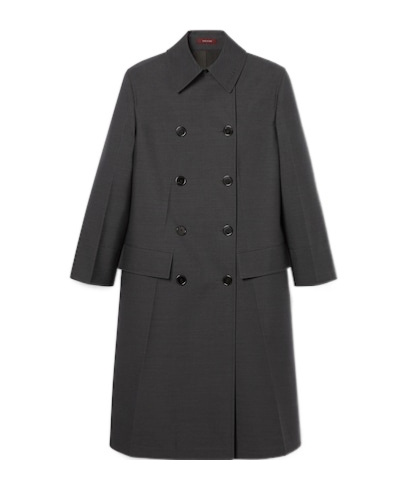 Gucci Wool Double-breasted Coat In Gray