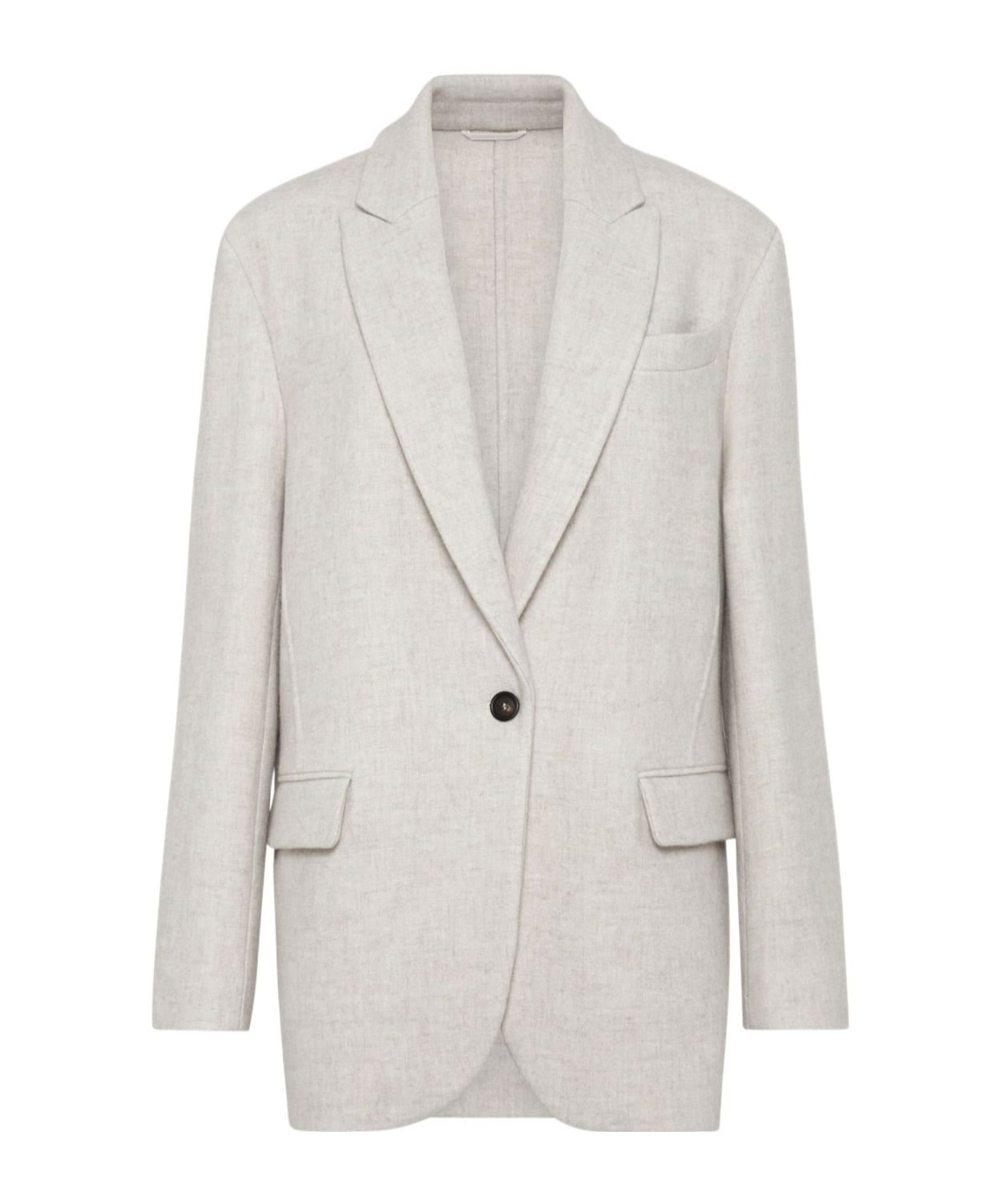Brunello Cucinelli Wool Blazer In White