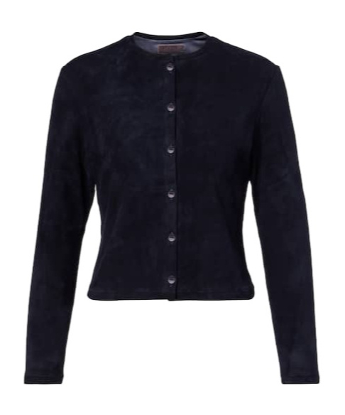 Stouls Astrid 24 Suede Cardigan In Black