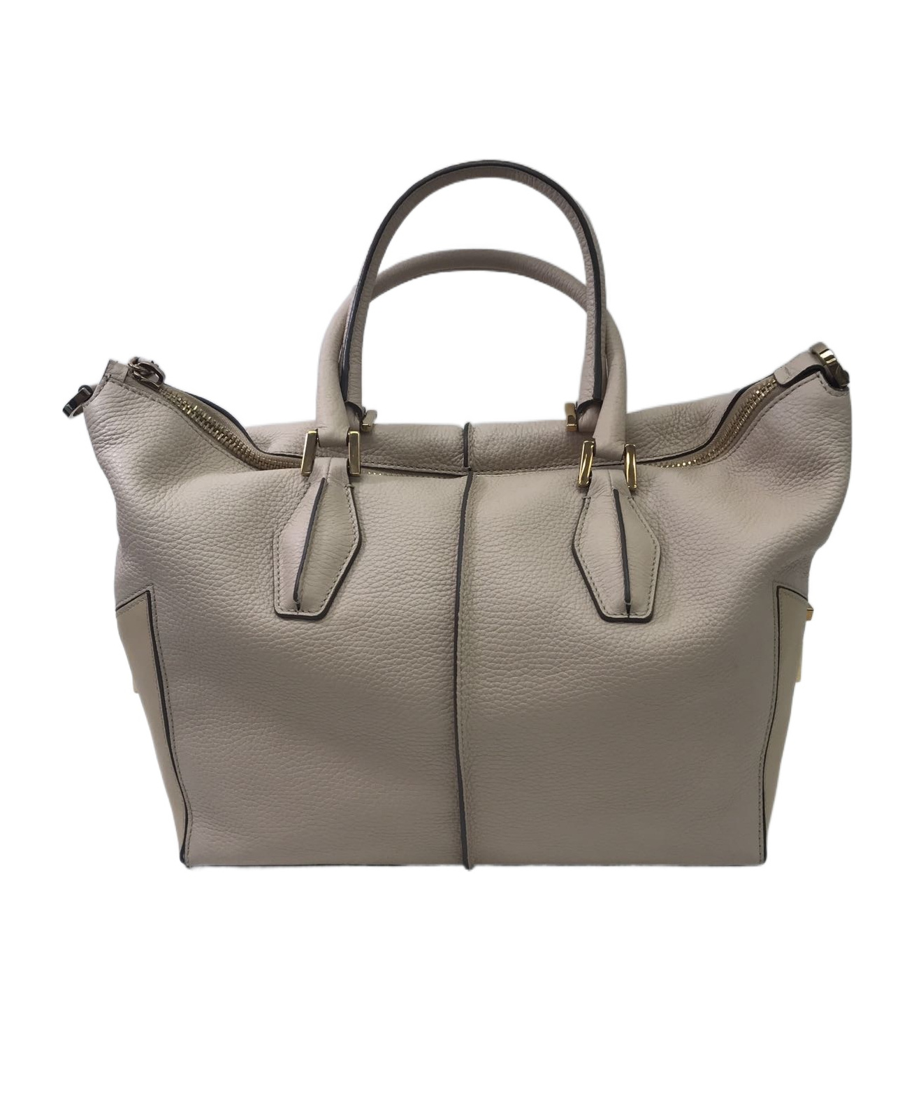 Tod's Zippered Shoulder Bag In Gray