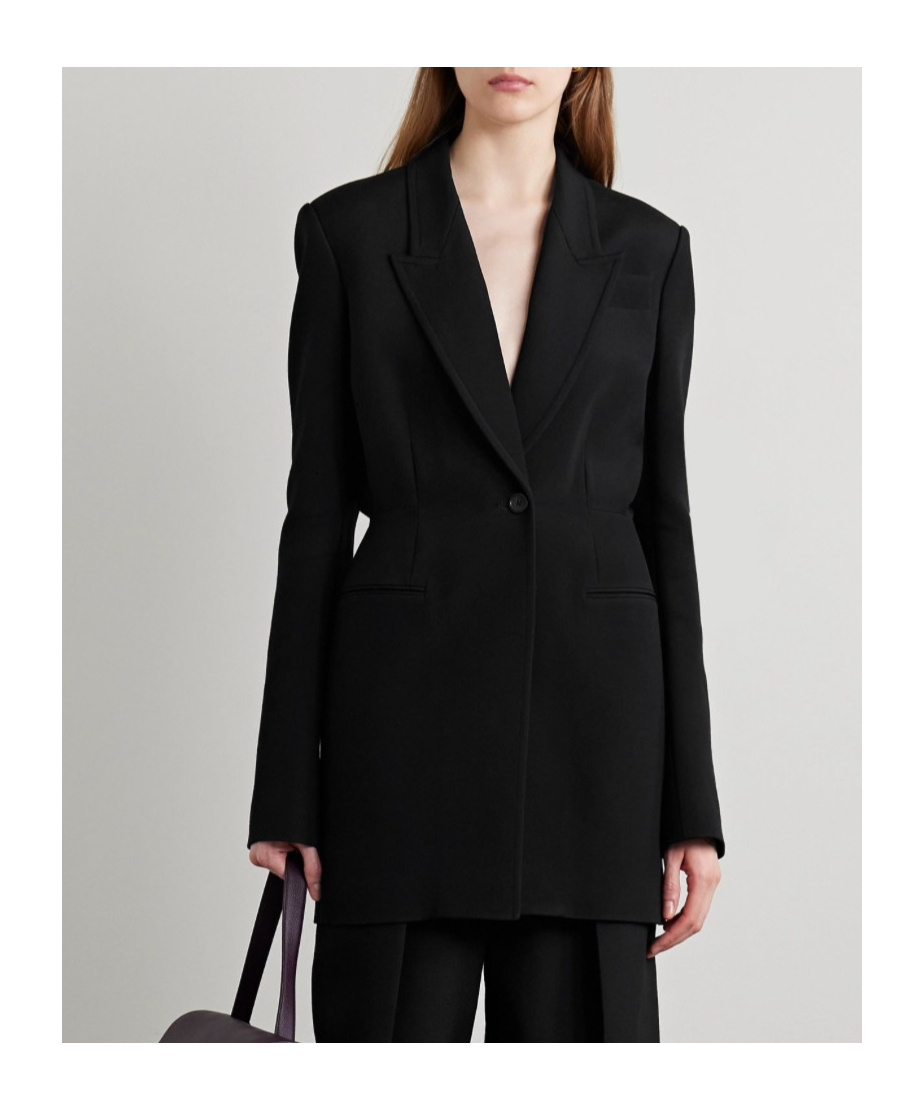 Khaite Beckett Single Breasted Jacket In Black