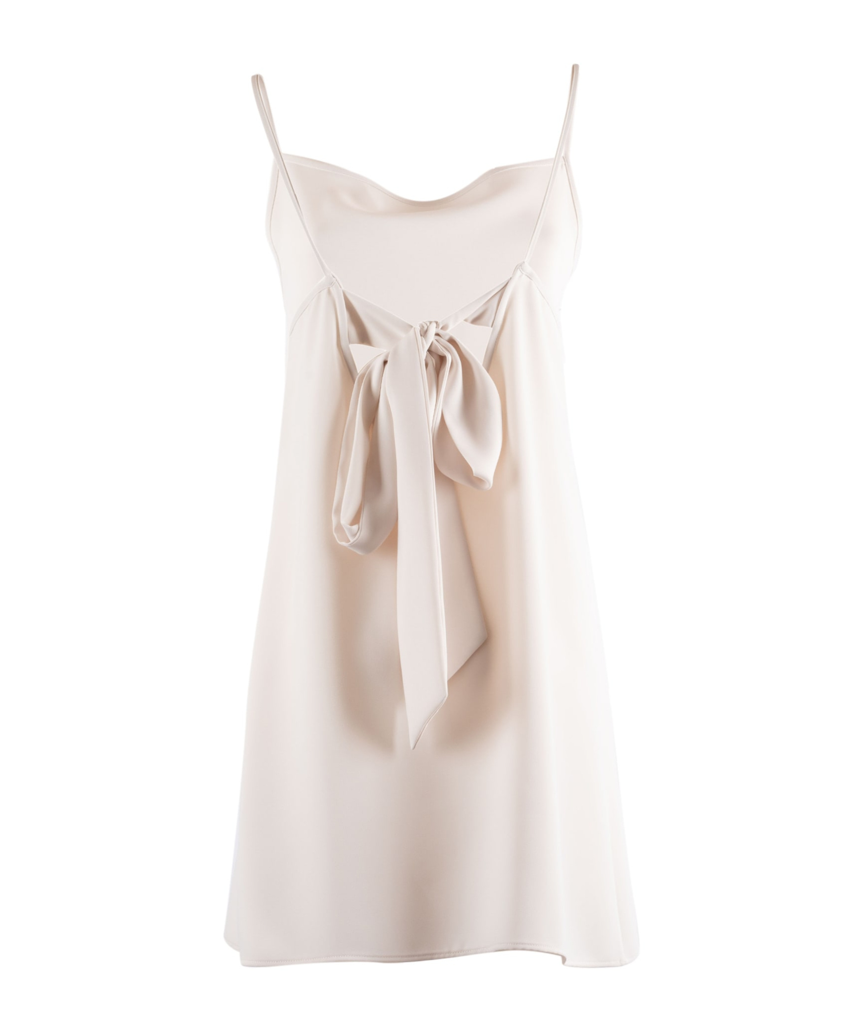 P.a.r.o.s.h Mini Dress With Delicate Bow Detail In White