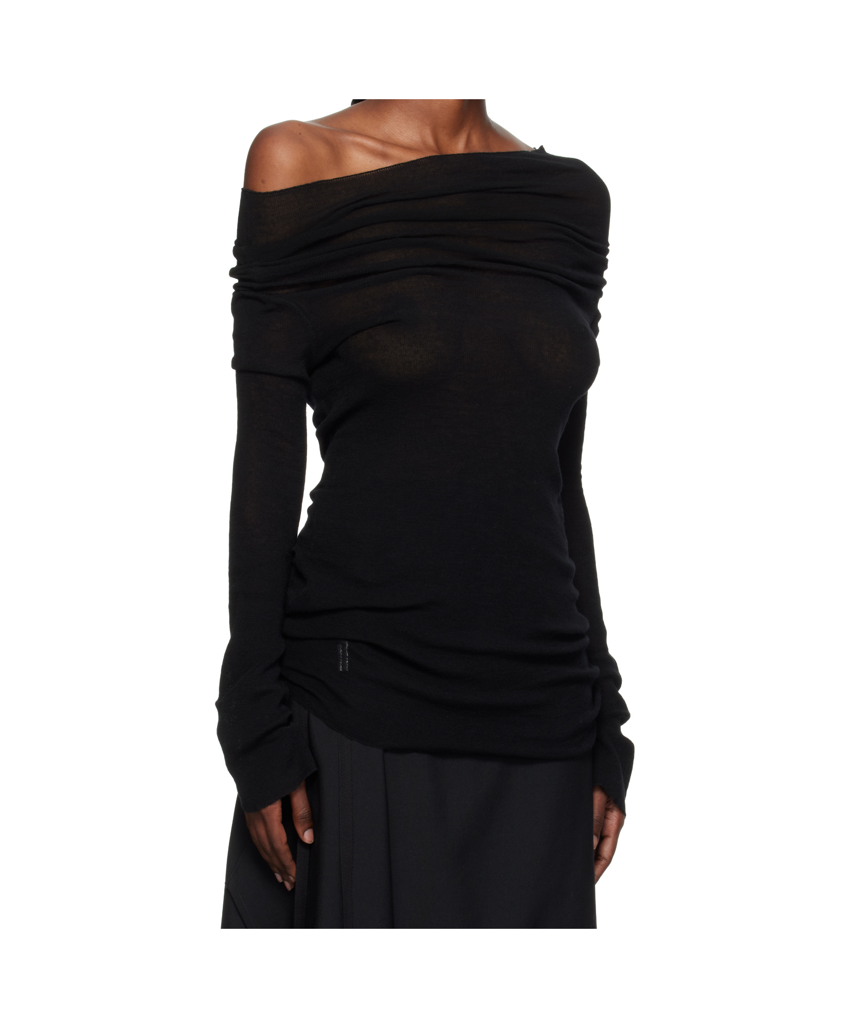 Ann Demeulemeester Long-sleeved T-shirt In Black