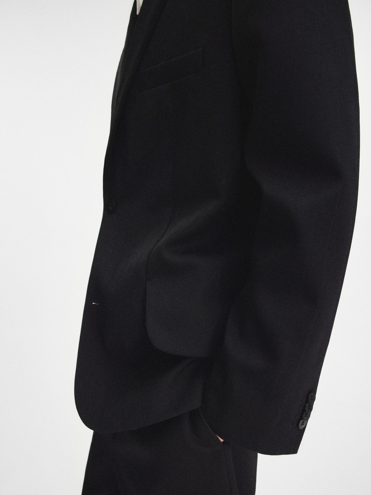 Jacquemus Single-breasted Wool Suit Jacket In Black