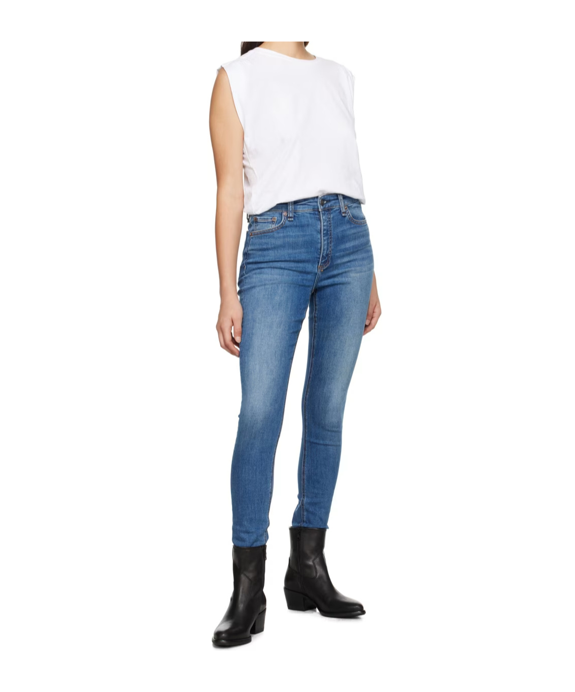 Rag & Bone Round-neck Vest In White