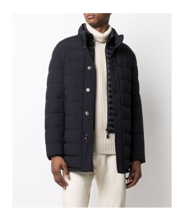 Moorer Layered Down-padded Jacket In Black