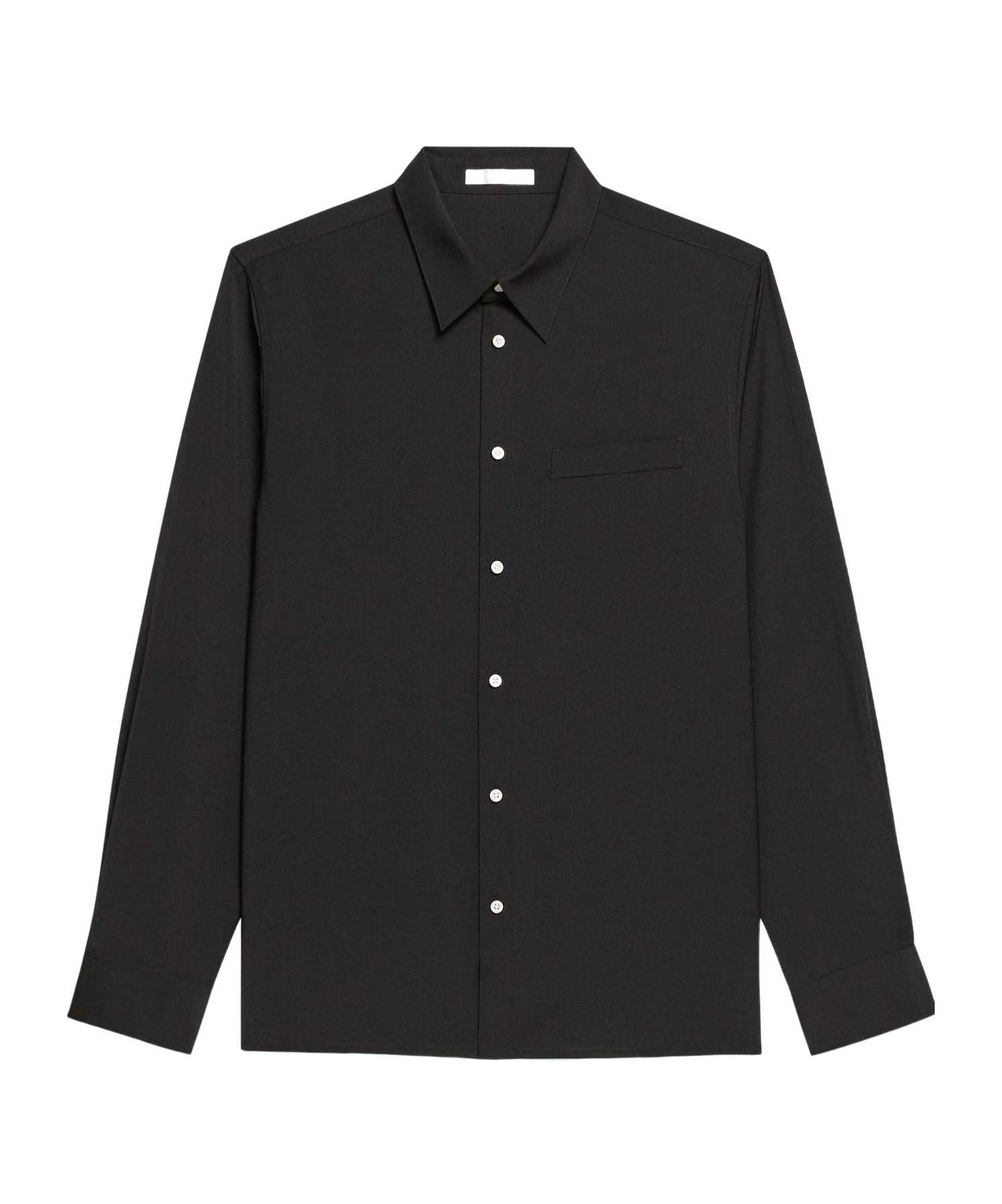 Helmut Lang Wool Classic Shirt In Black