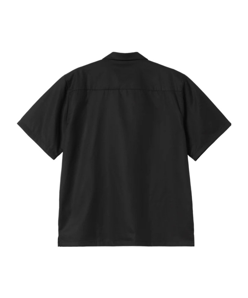 Carhartt Delray Cotton Blend Short Sleeve Shirt In Black / White