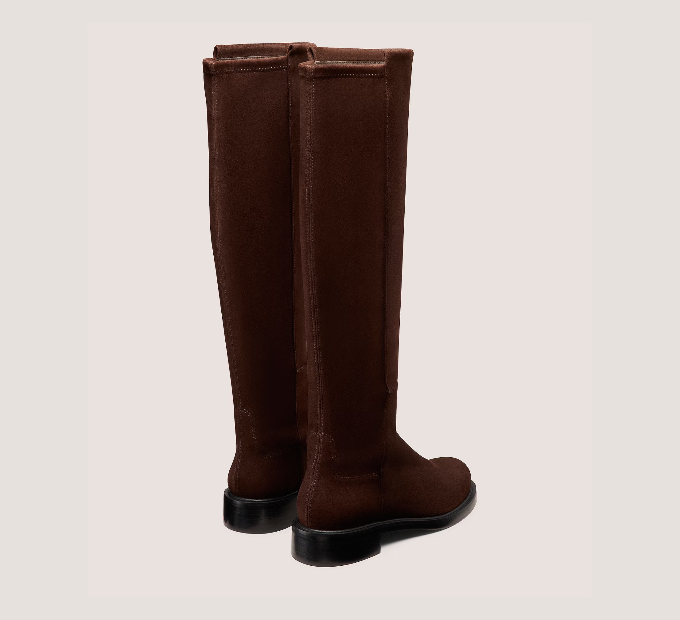 Stuart Weitzman High Suede Ankle Boots With Block Heel