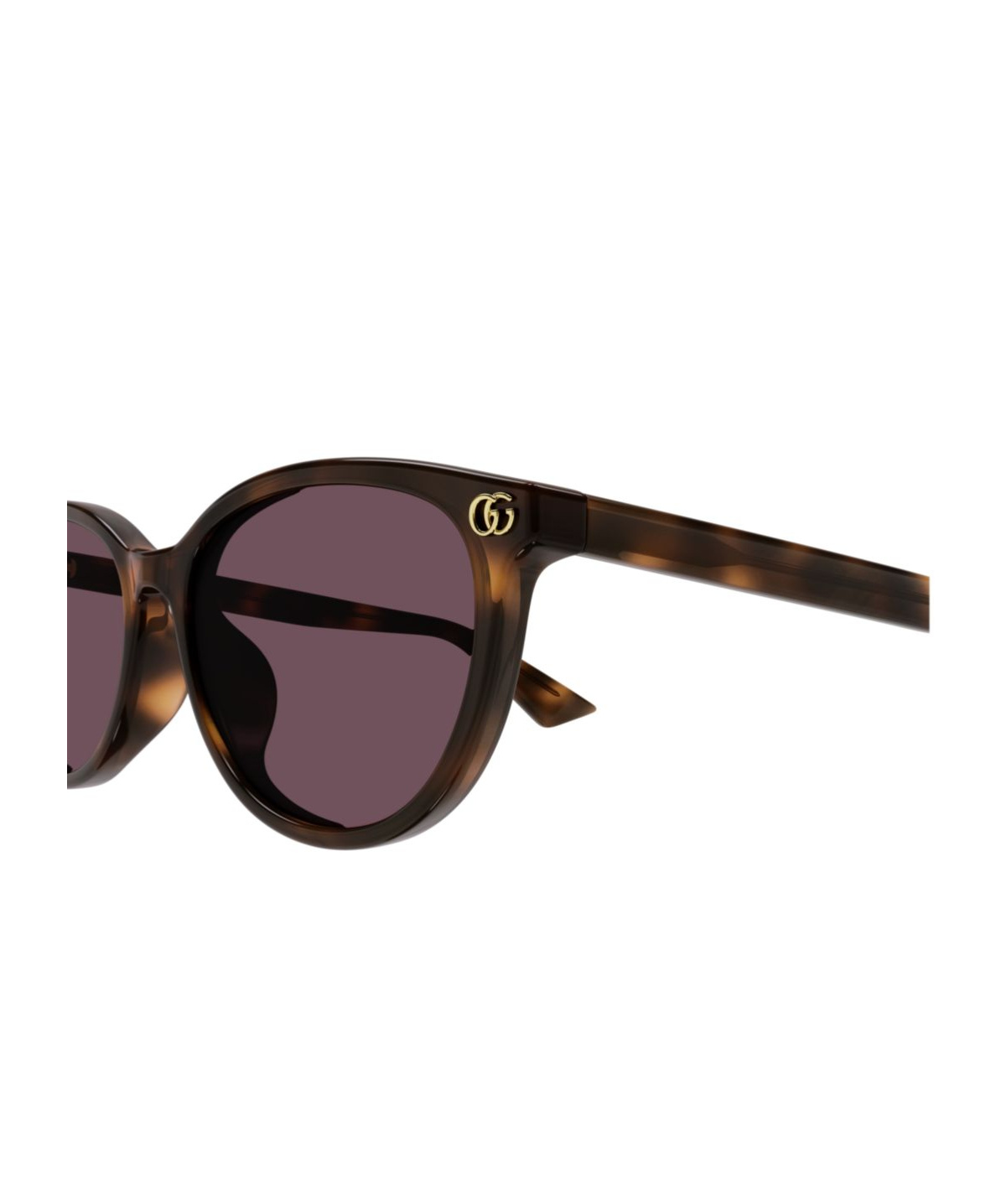 Gucci Eyewear Oval Frame Sunglasses In Black