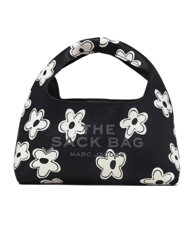 Marc Jacobs Printed Handbag In Black