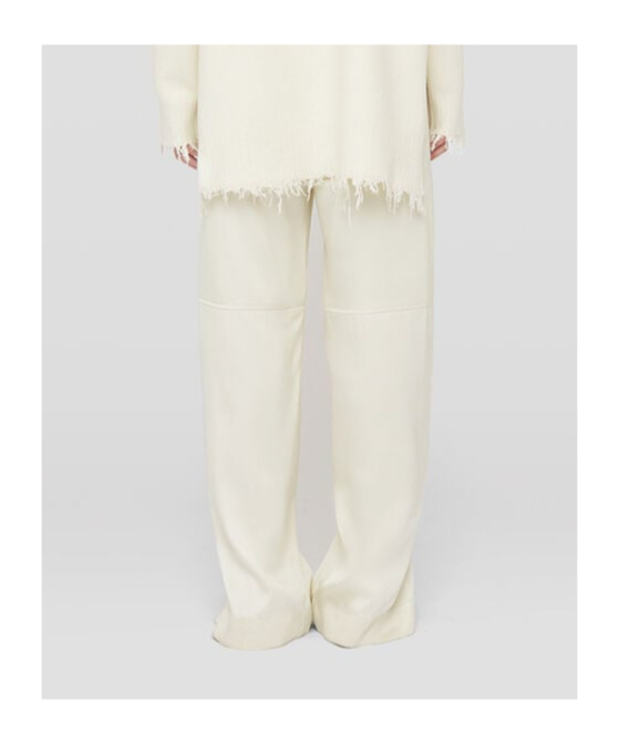 Jil Sander Belt-loop Casual Pants In White