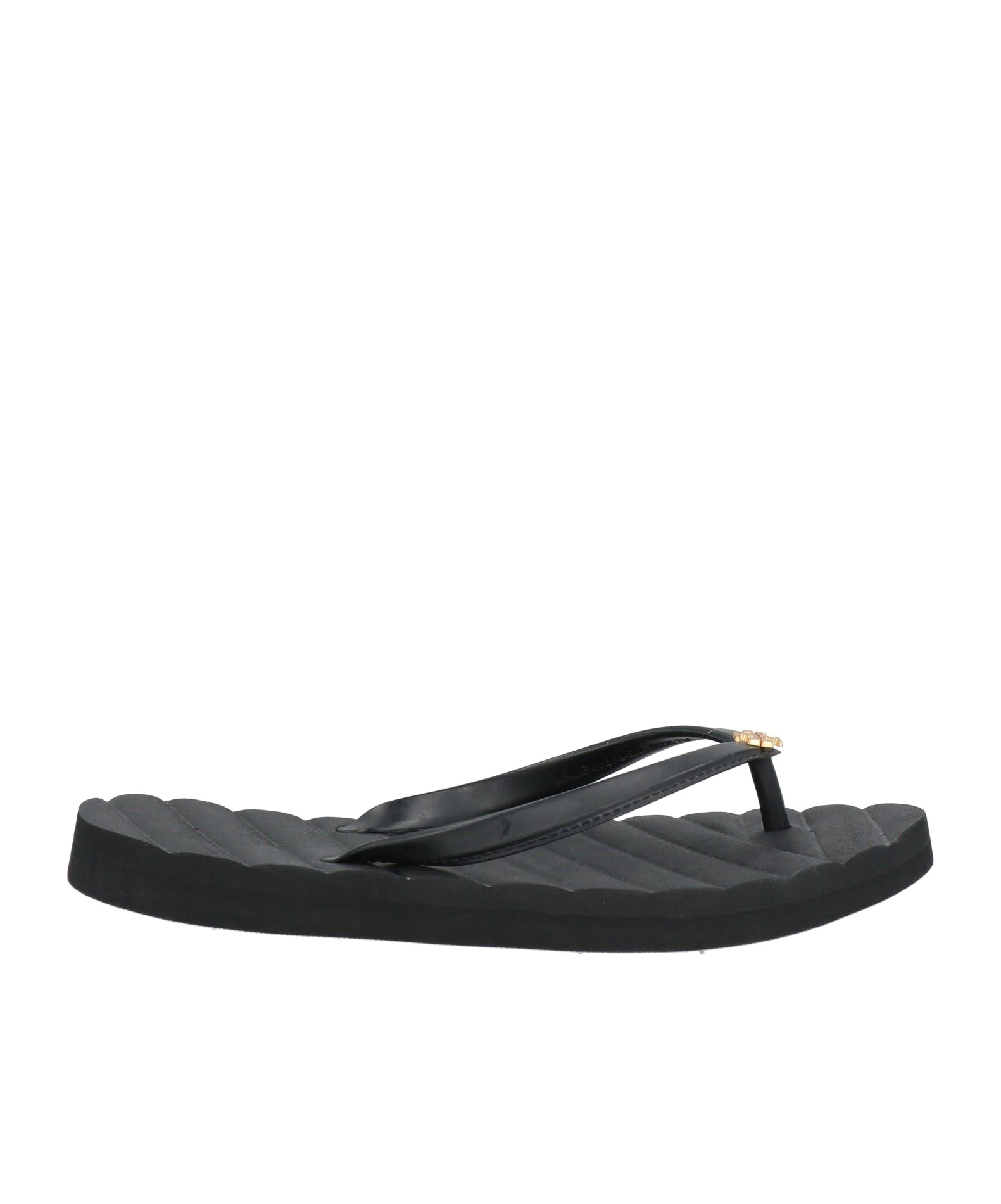 Tory Burch Plain Colour Flip Flops In Black