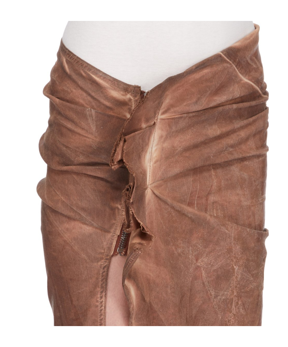 Shop Rick Owens Drkshdw Edfu Asymmetric Maxi Skirt In Brown
