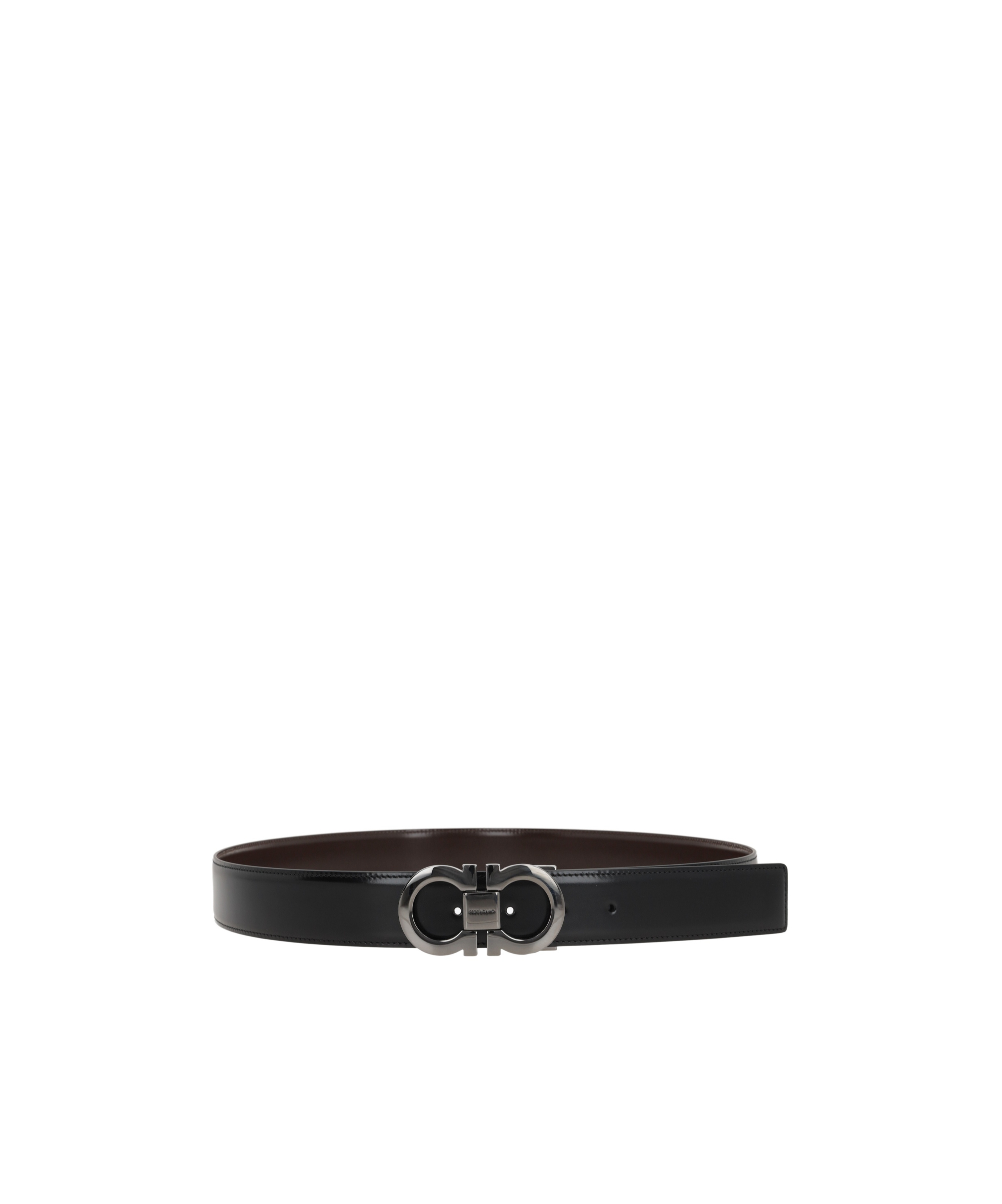 Ferragamo Gancini Smooth Leather Reversible Belt