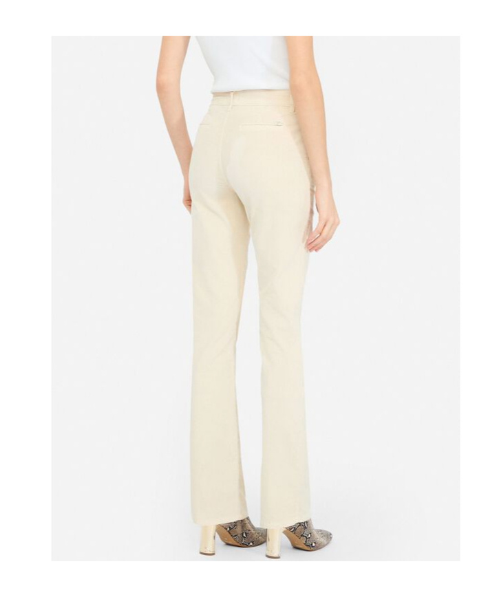 Liu •jo Liu Jo Velvet Bootcut Trousers In Neutral