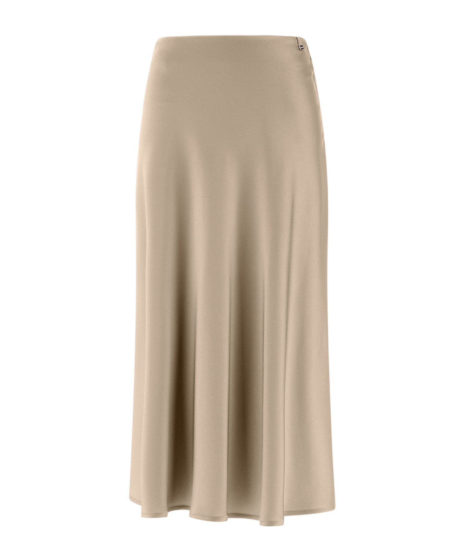 Herno Resort Skirt In Satin Effect In Nude