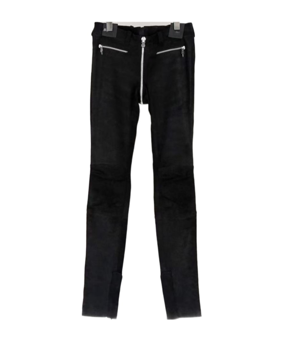 Chrome Hearts Belt Loops Leather Pants In Black