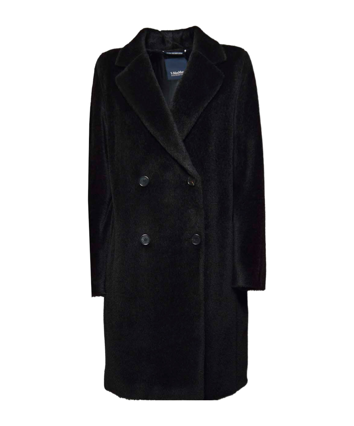 Max Mara Double-breasted Coat In Black
