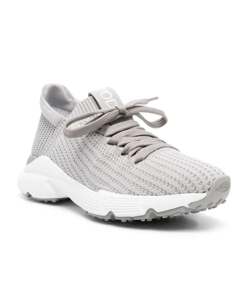 Tod's Knitted Sneakers In White