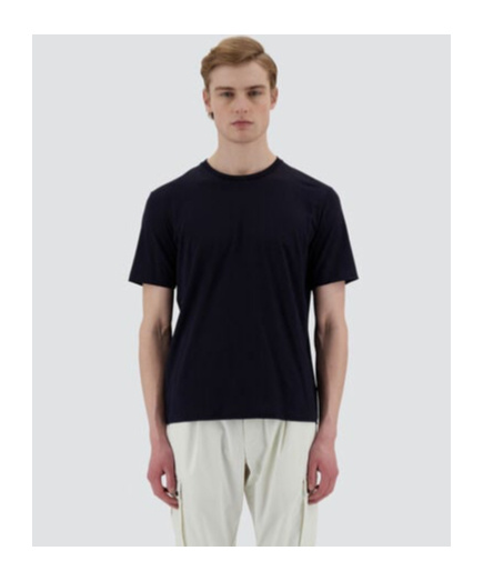 Herno T-shirt In Superfine Cotton Stretch And Light Scuba In Multi