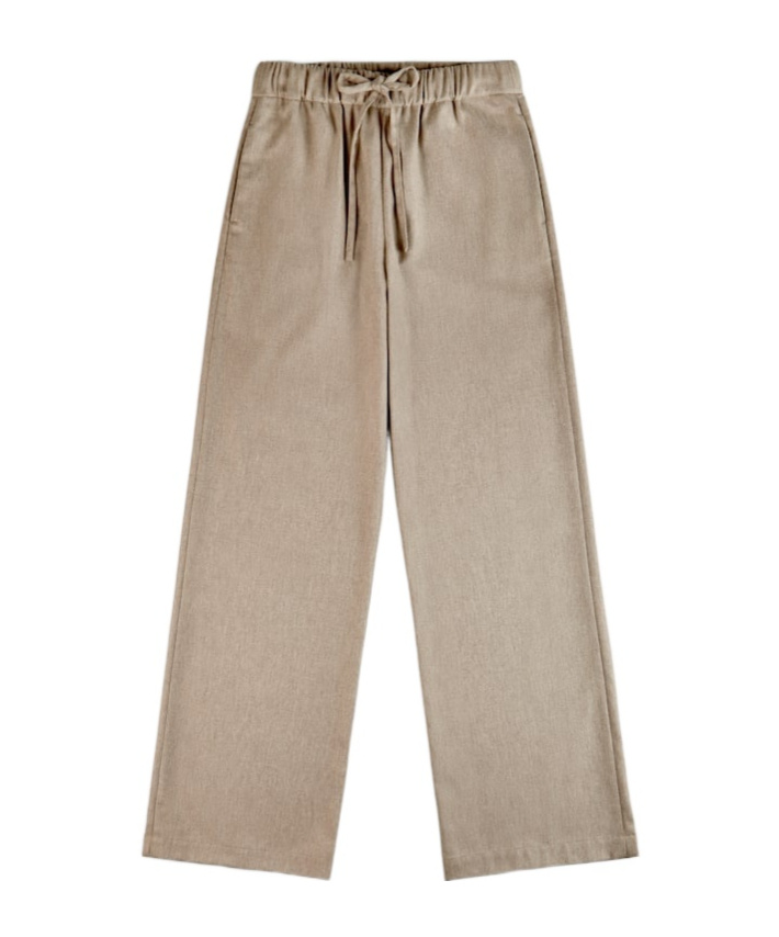 Fay Drawstring Casual Pants In Nude