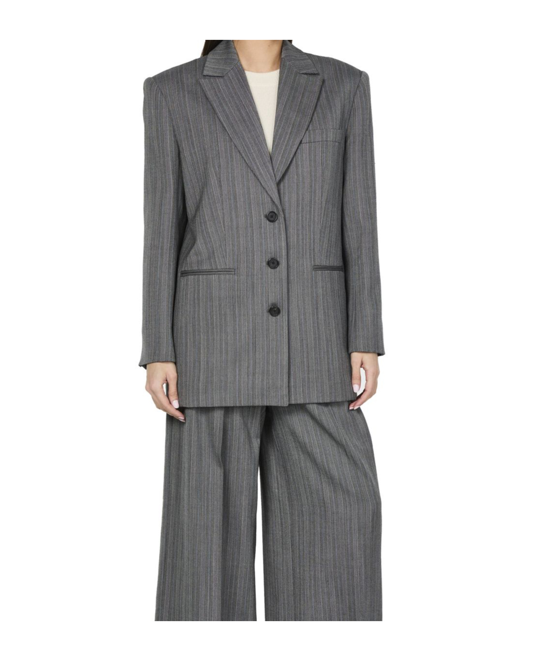 ANINE BING LONG-SLEEVED SUIT JACKET