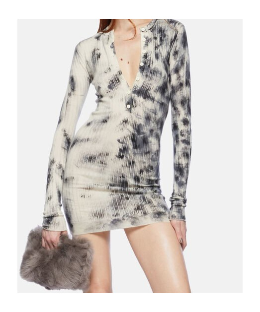 Attico Long-sleeved Dress In White