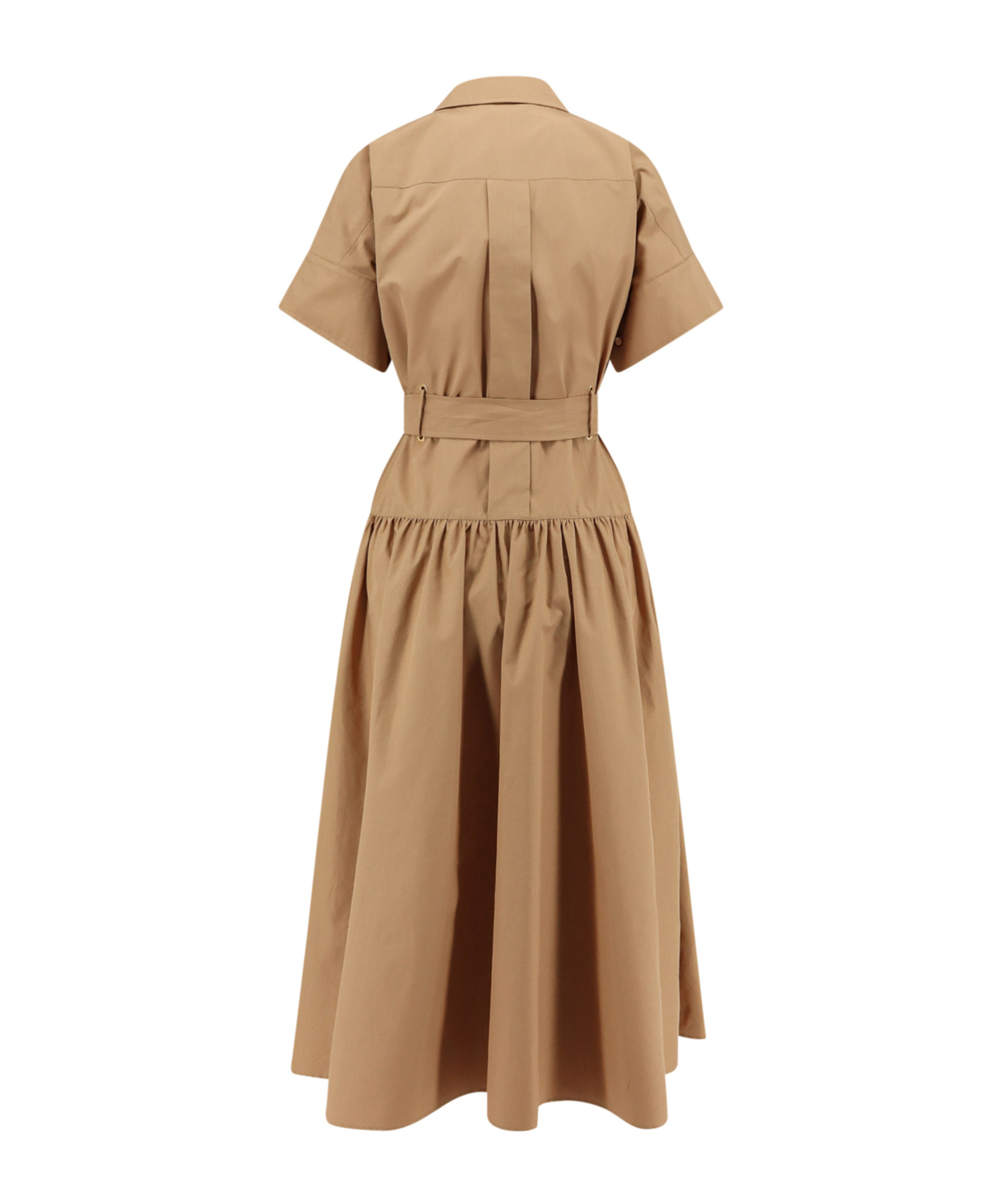 Max Mara Caramel-coloured Shirt Dress Women In Brown
