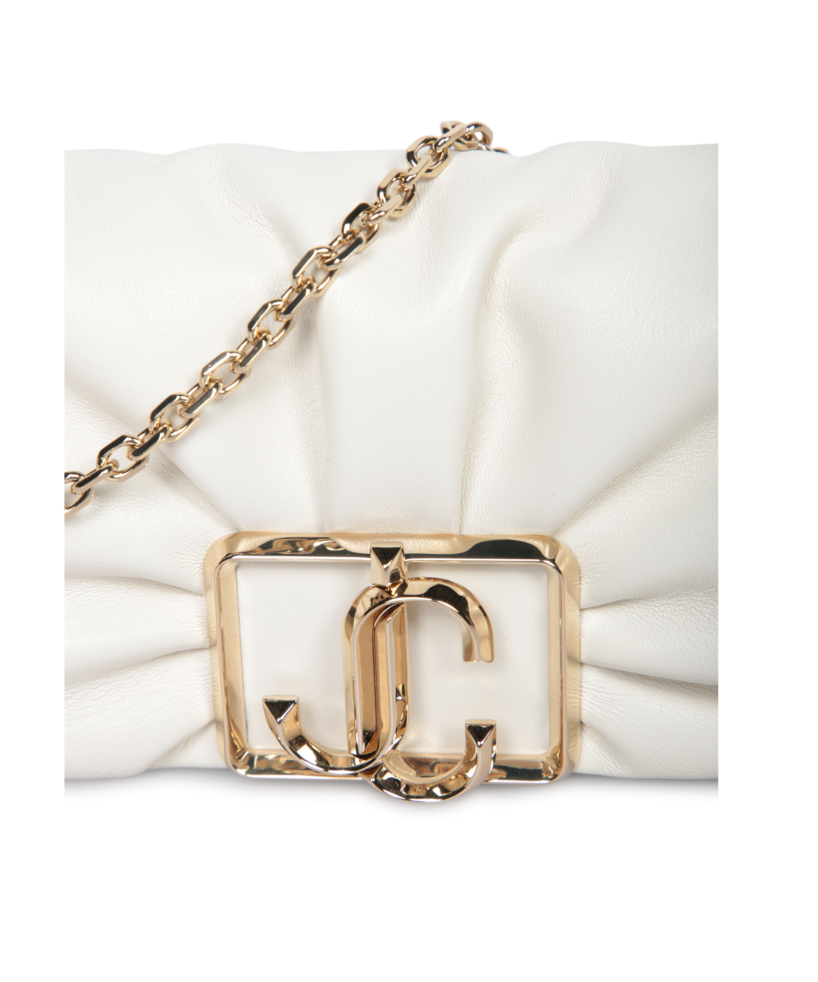 Jimmy Choo Edie Clutch In Nude