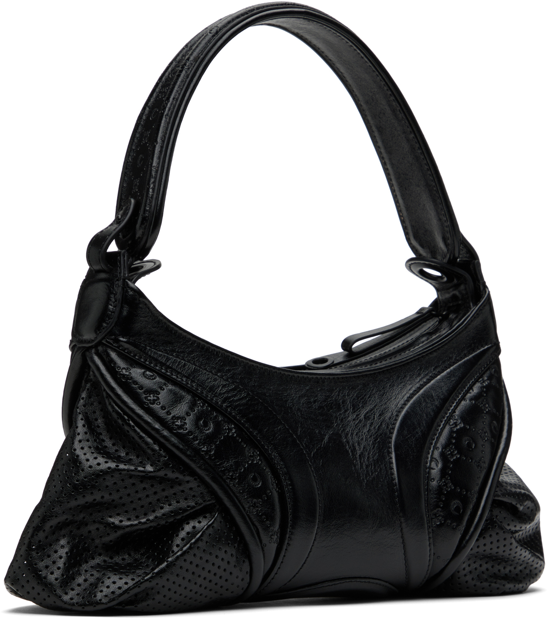 Marine Serre Embossed Futura Shoulder Bag