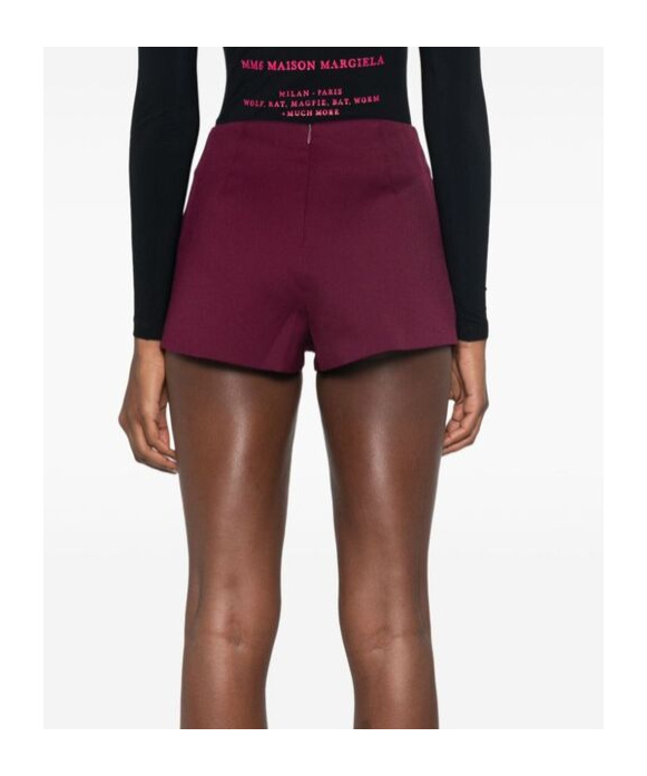 The Andamane Rear Zipper Shorts In Brown