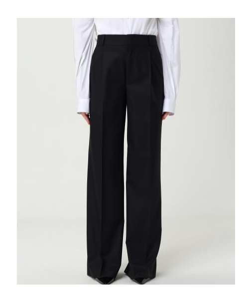 Moschino High-waisted Casual Pants In Black