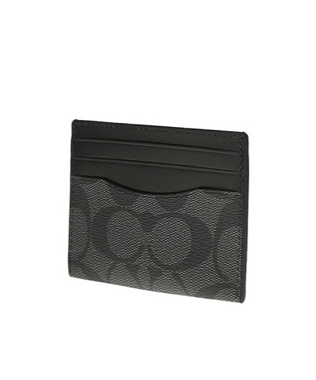 Coach Pattern Clip In Black