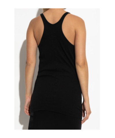 Rick Owens Drkshdw Racerback Organic Cotton Tank Top In Black