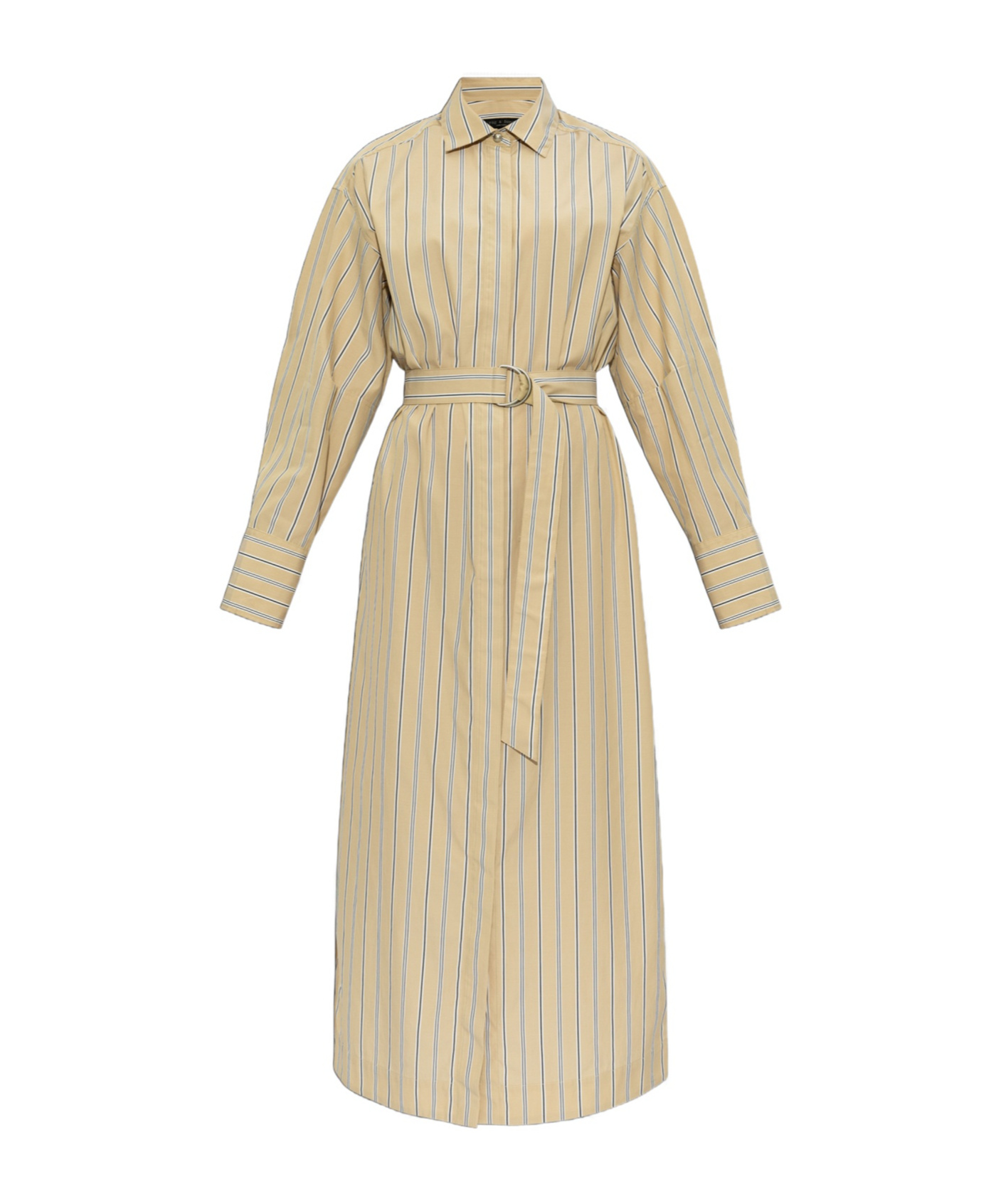 Rag & Bone Briar Striped Maxi Dress In Nude