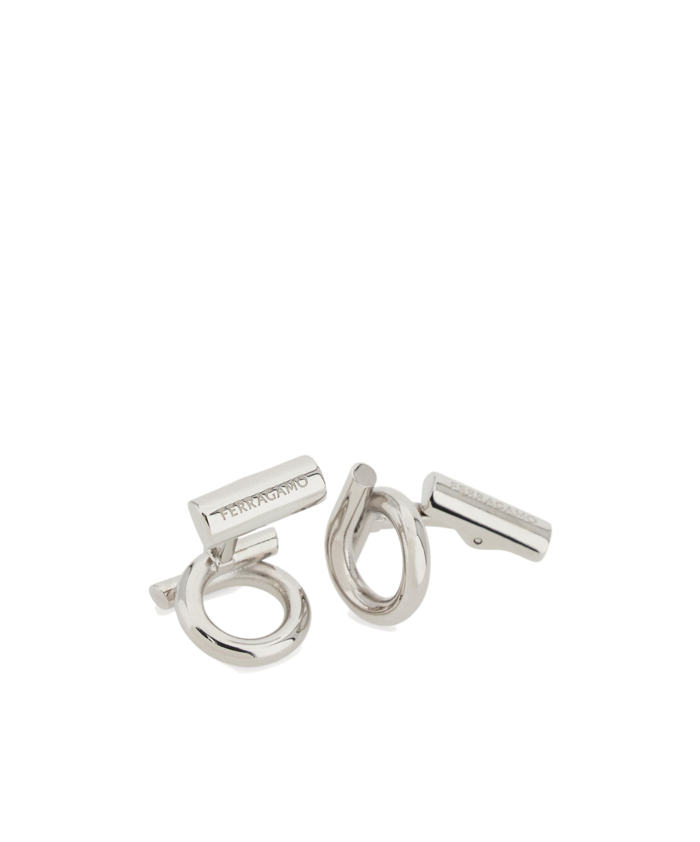 Ferragamo Gancini Cufflinks In White