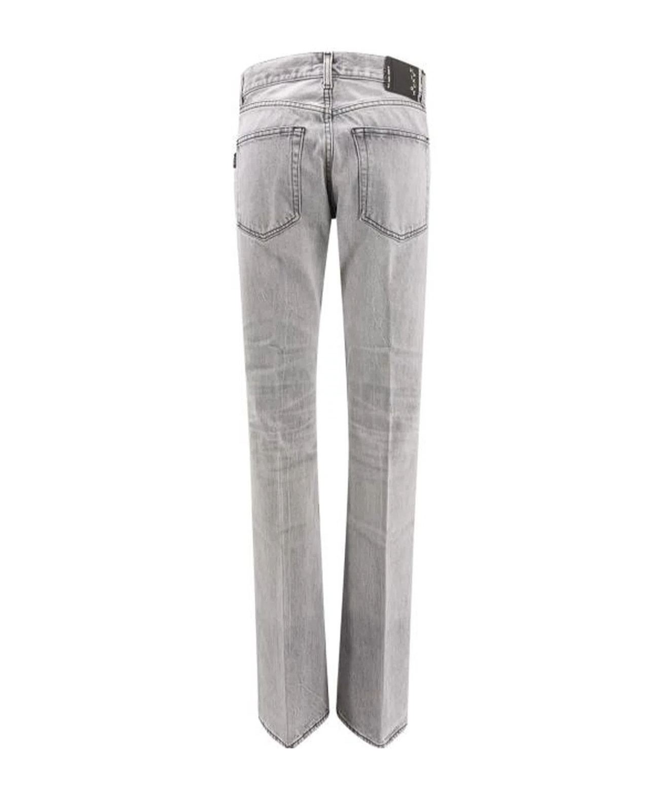Haikure Flora Fog Mid-rise Flared Jeans In Gray