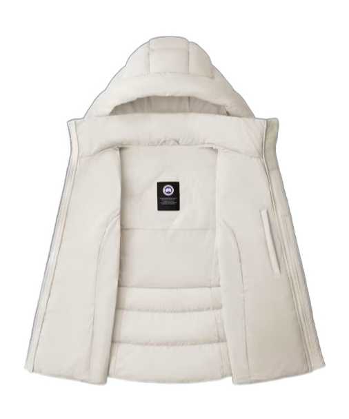 Canada Goose Clair Hooded Puffer Gilet In White