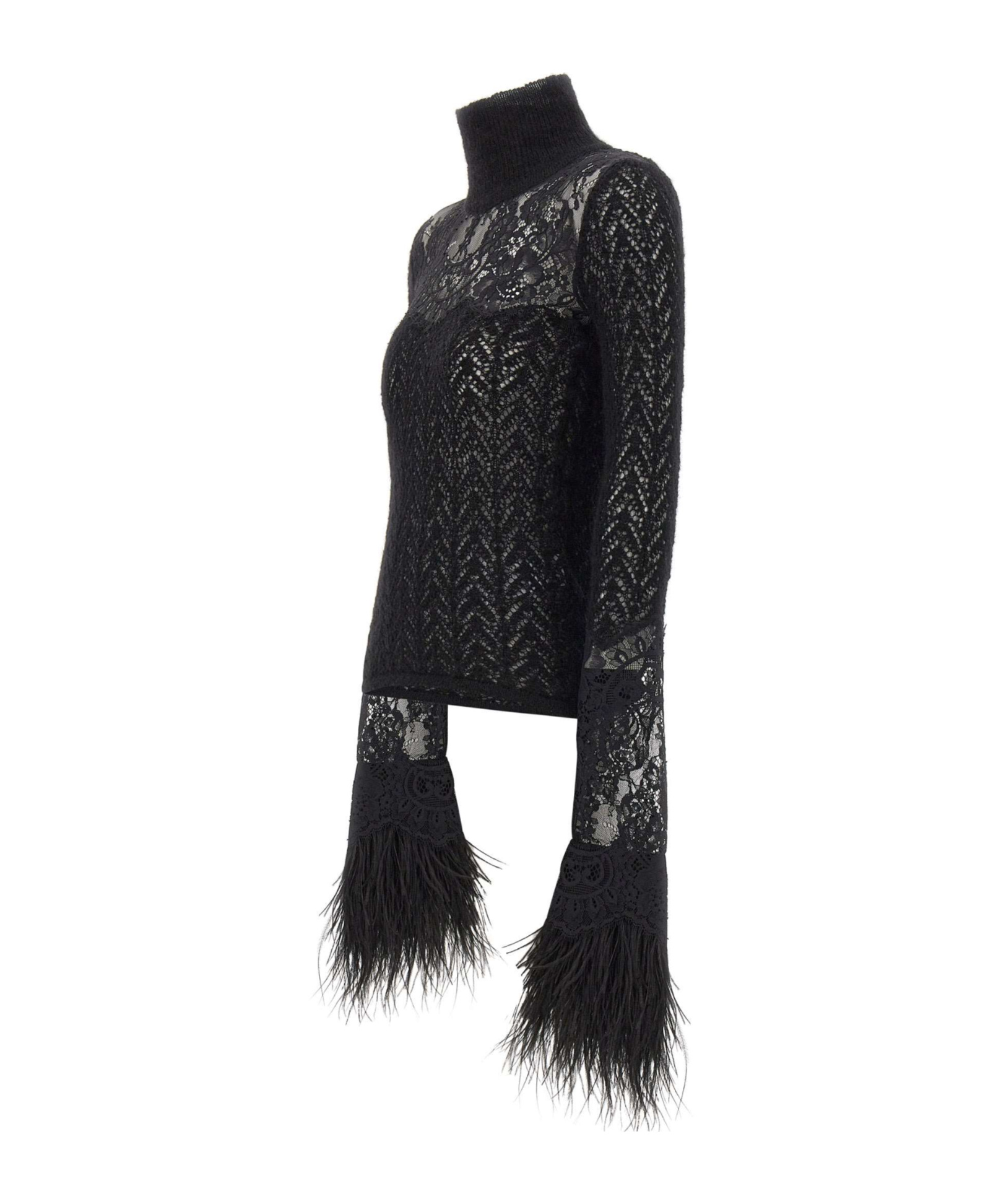 Blumarine Turtleneck Sweater In Black