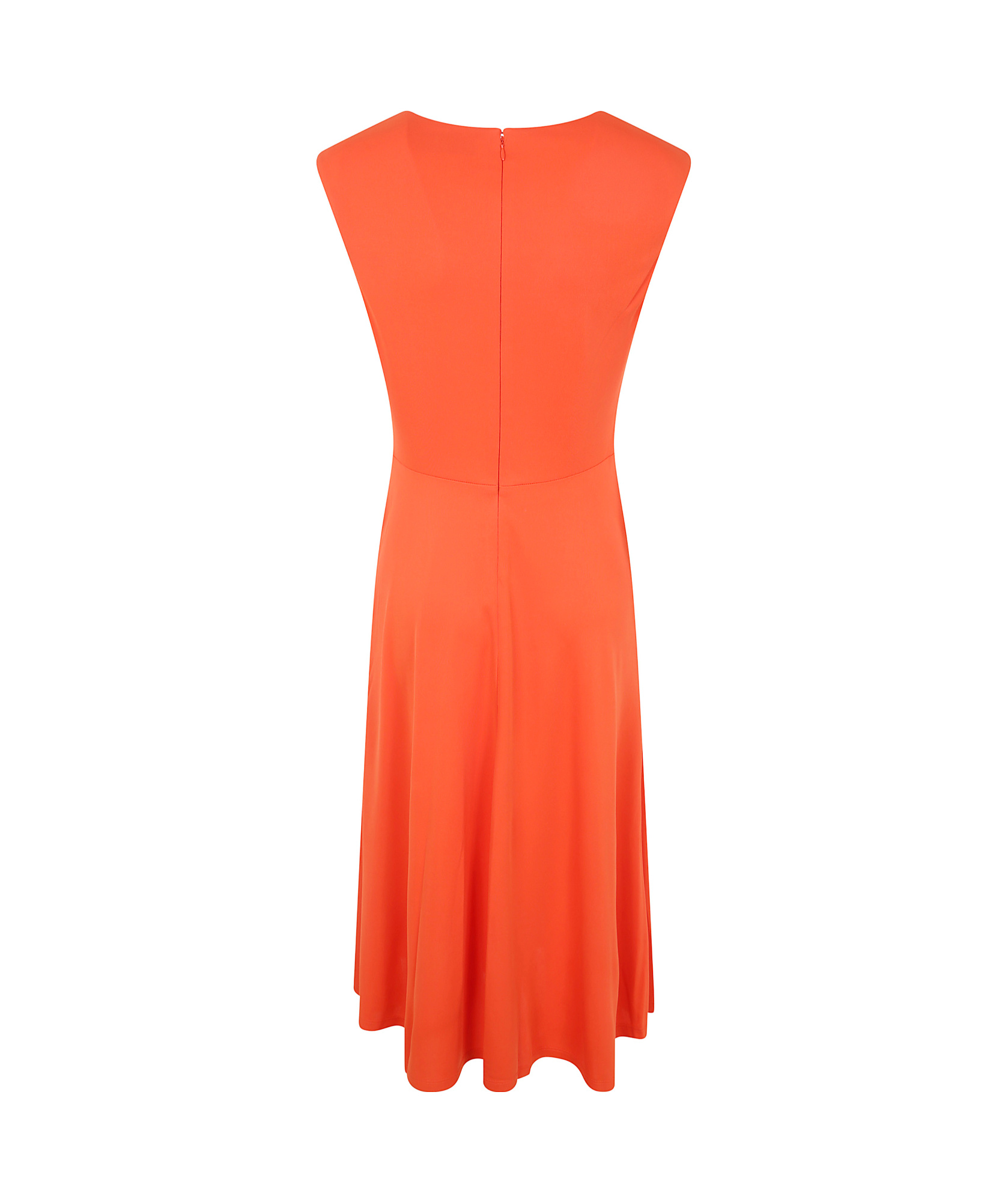 Polo Ralph Lauren Tessane Umbrella-shaped Mid-length Dress In Red