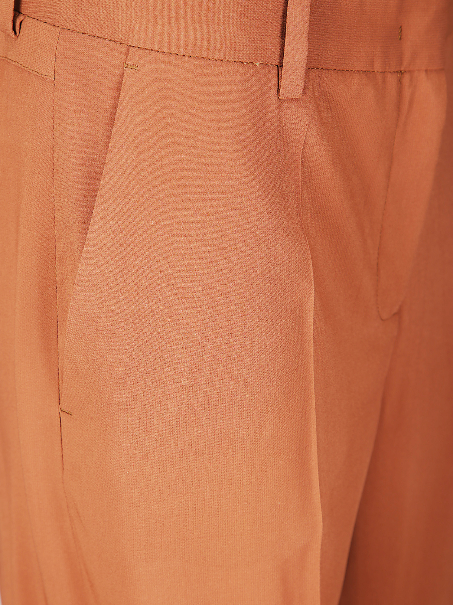 Alberto Biani Belt Loops Slacks In Orange