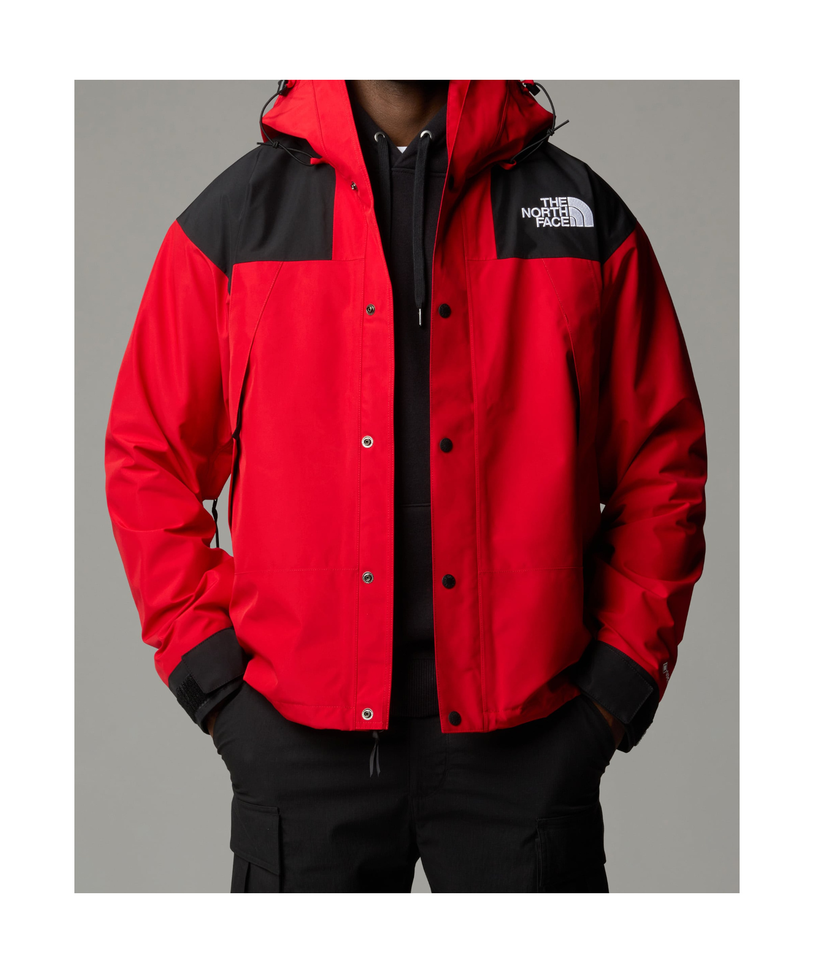 The North Face Mountain Mono Short Jacket In Red