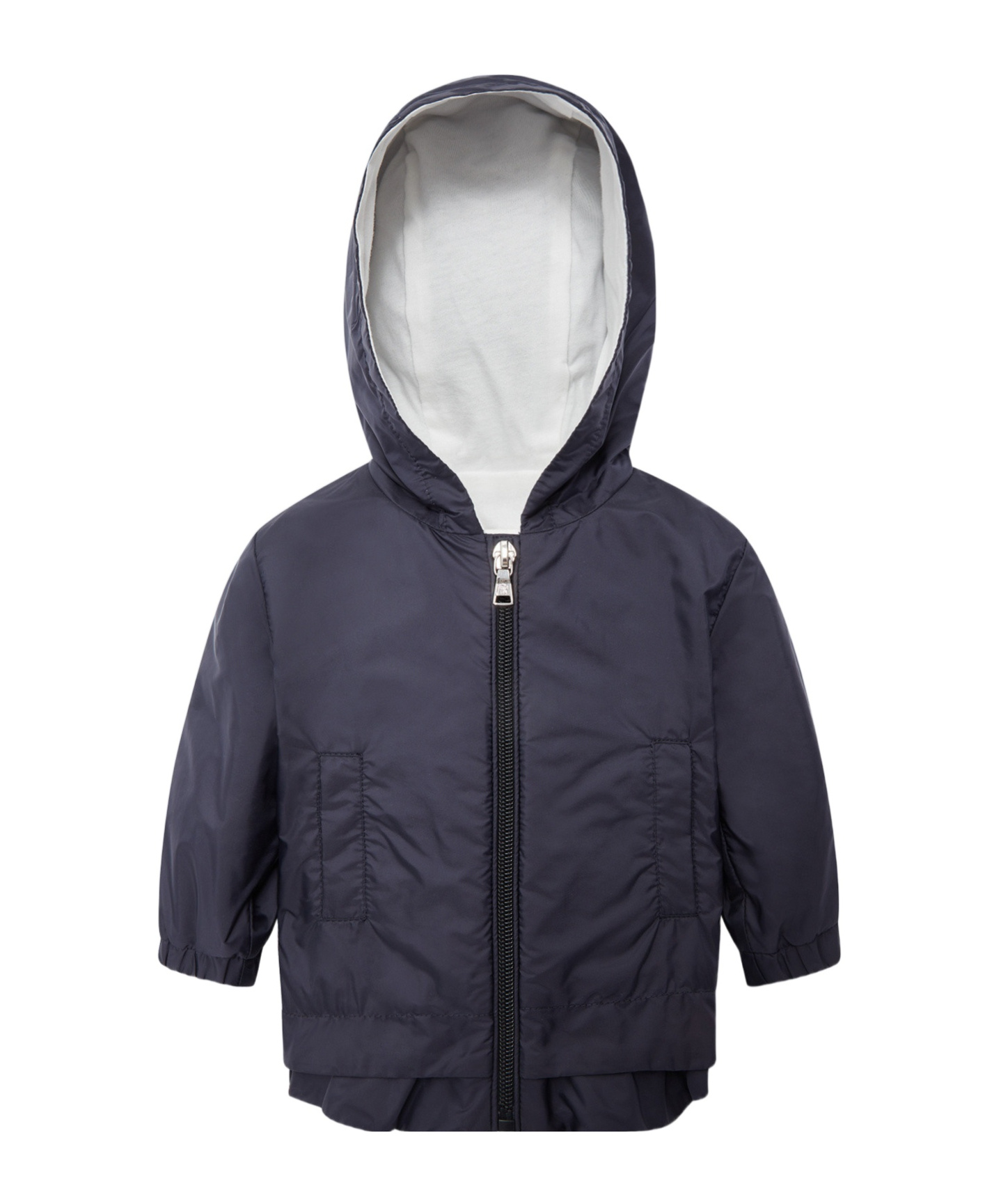 Moncler Long-sleeved Casual Jacket In Blue