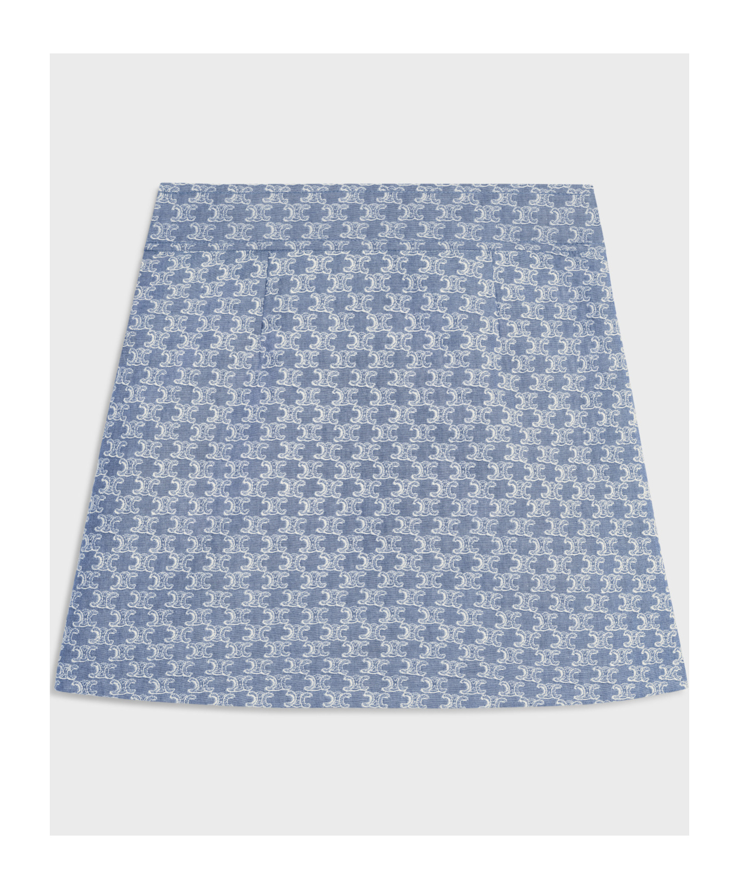 Celine Button-down Skirt In Blue
