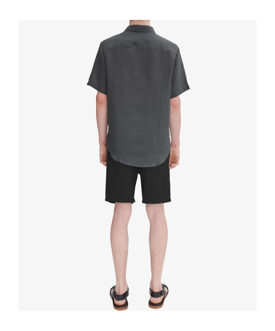 Apc A.p.c. Elasticated Waistband Bermuda Shorts In Black