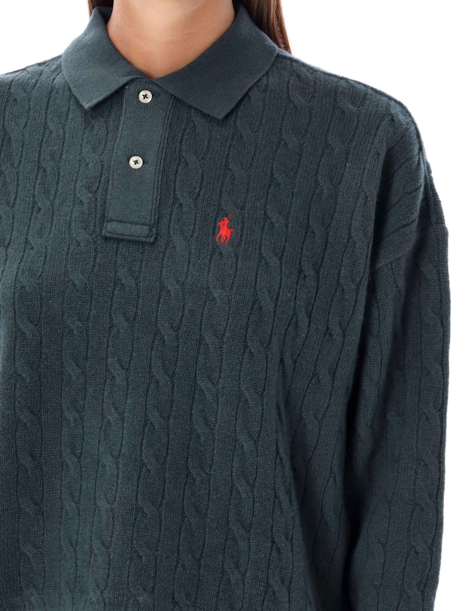 Polo Ralph Lauren Polo-pony-motif Polo Shirt In Black