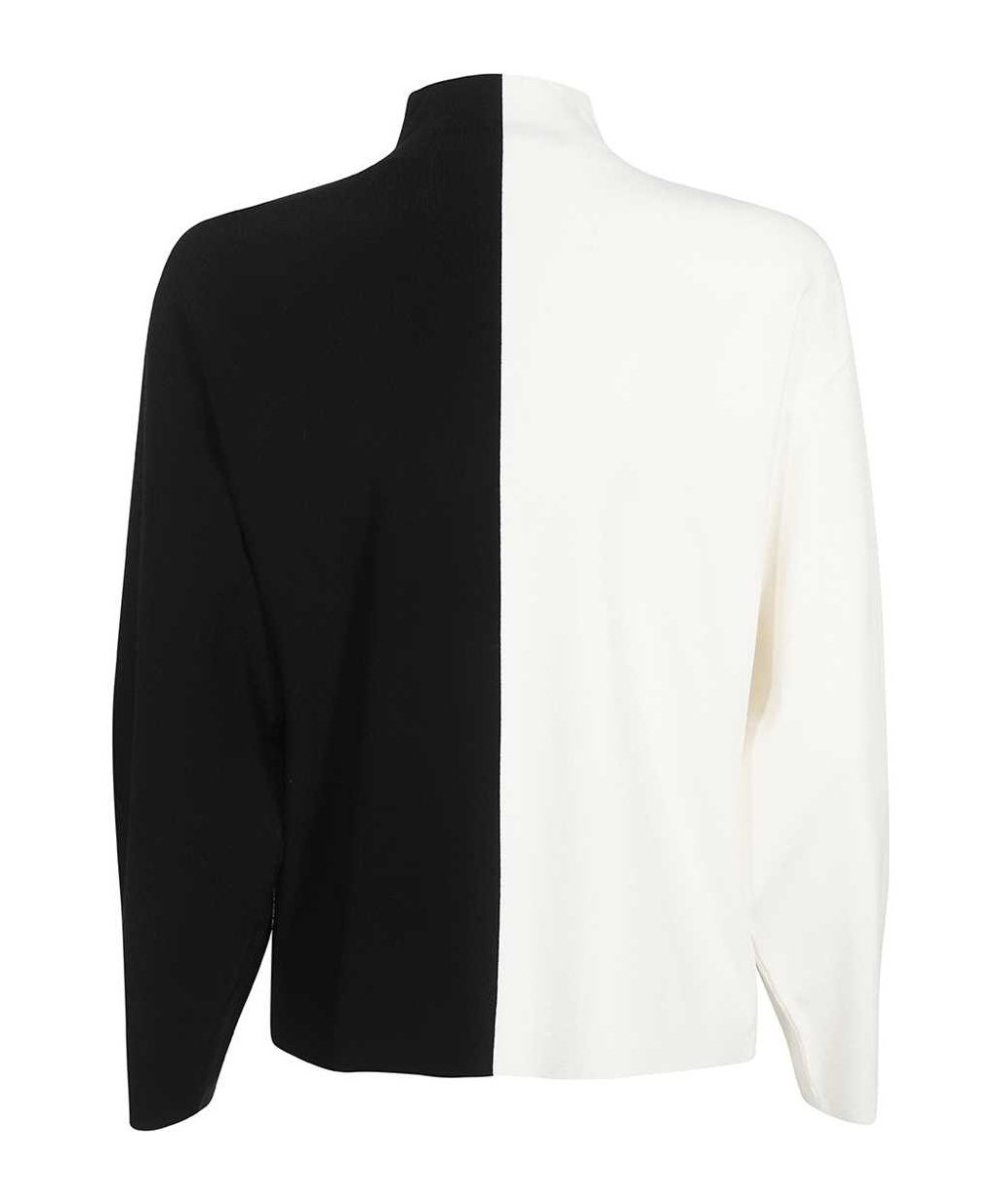 KARL LAGERFELD CONTRAST-COLOR TURTLENECK SWEATER